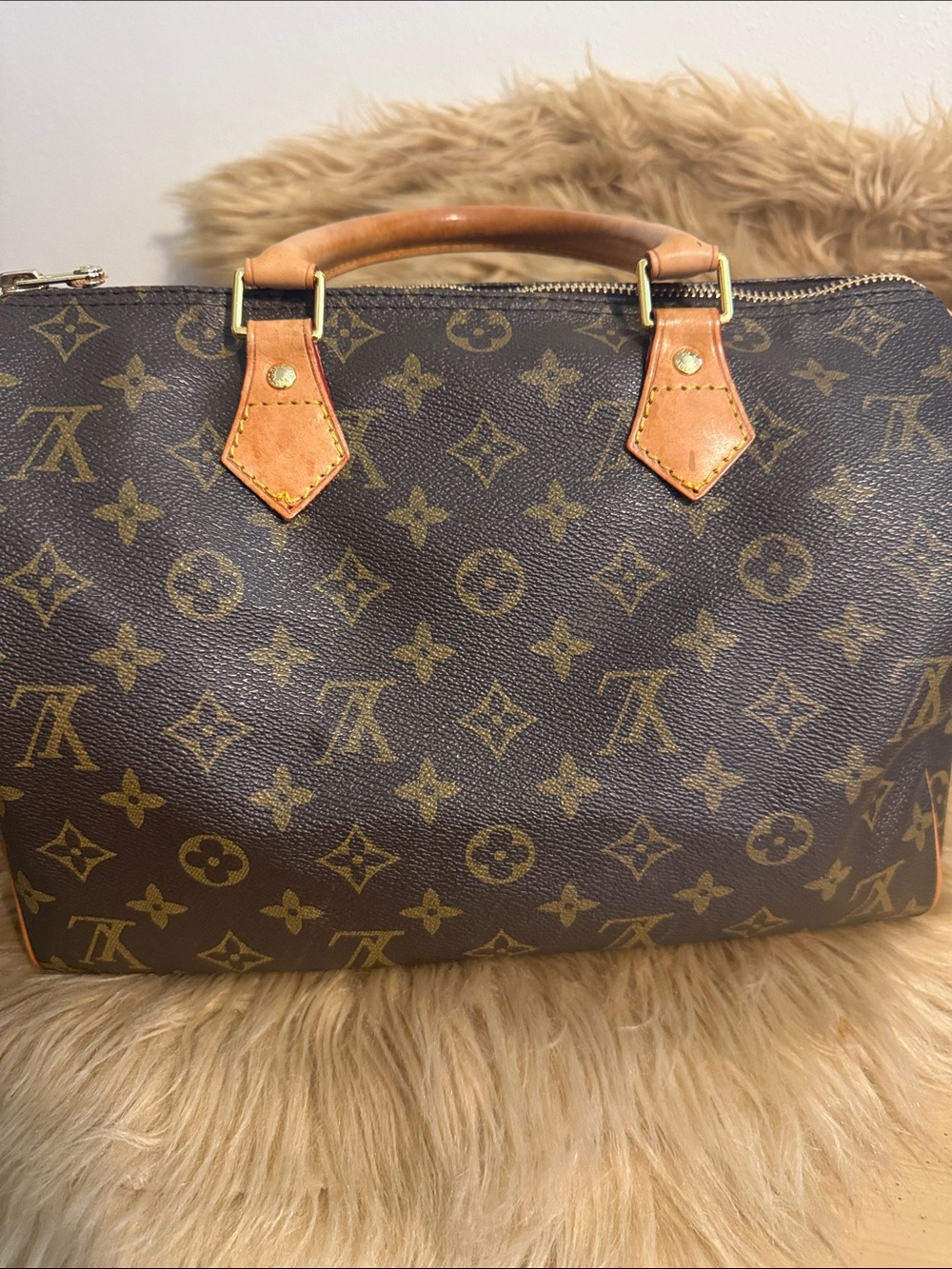 Louis Vuitton Monogram Canvas Satchel in Brown and Tan - Picture 8 of 16